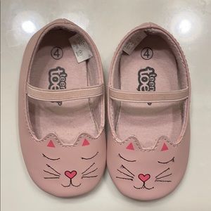Teeny Toes Shoe 4 Toddler Girl Pink Cat Flats
